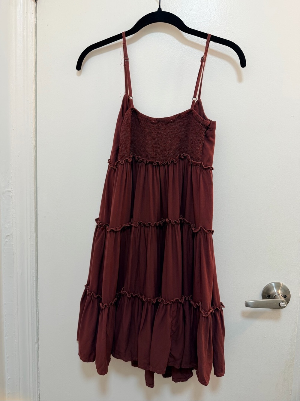 Aeropostale Maroon Tiered Mini Dress